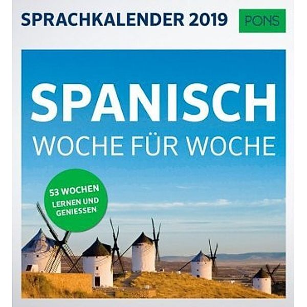 PONS Sprachkalender 2019 Spanisch Woche für Woche