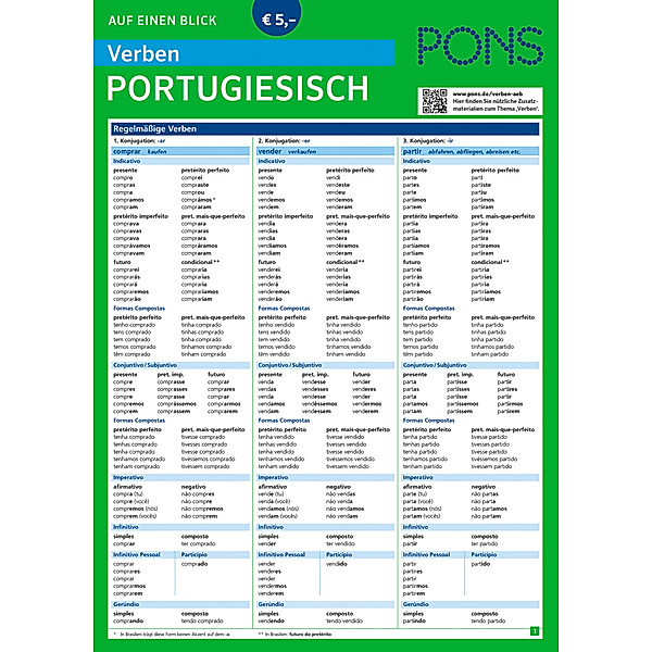 PONS Verben auf einen Blick Portugiesisch, Maria do Carmo Massoni