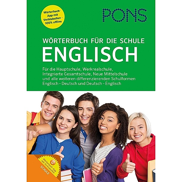 PONS Wörterbuch für die Schule Englisch, m.  Buch, m.  Online-Zugang