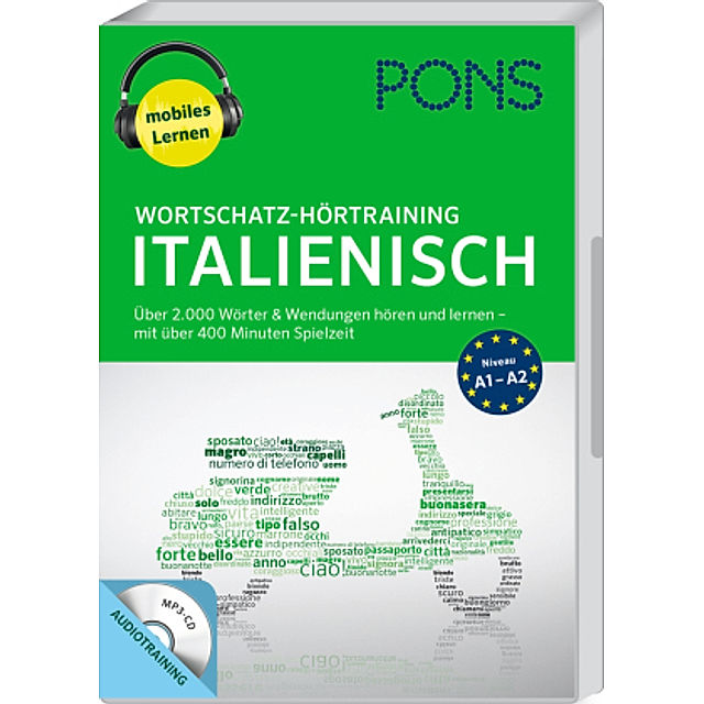 PONS Wortschatz-Hörtraining Italienisch, 1 MP3-CD Hörbuch jetzt bei  Weltbild.ch bestellen