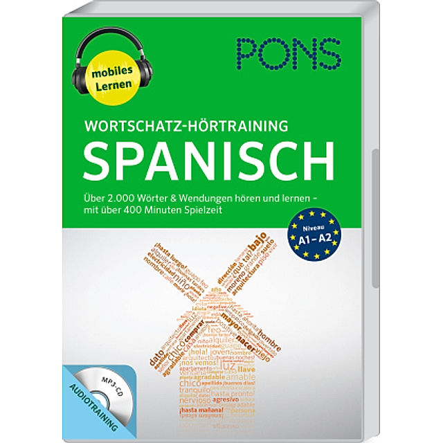 PONS Wortschatz-Hörtraining Spanisch, 1 MP3-CD Hörbuch jetzt bei  Weltbild.de bestellen