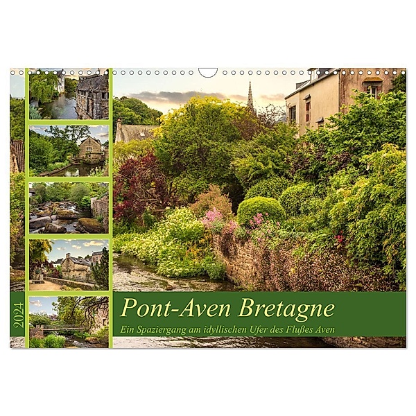 Pont-Aven Bretagne (Wandkalender 2024 DIN A3 quer), CALVENDO Monatskalender, Astrid Ziemer