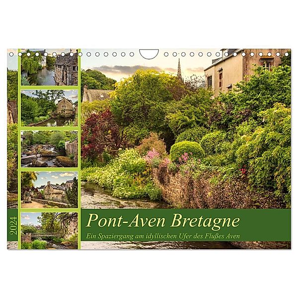 Pont-Aven Bretagne (Wandkalender 2024 DIN A4 quer), CALVENDO Monatskalender, Astrid Ziemer