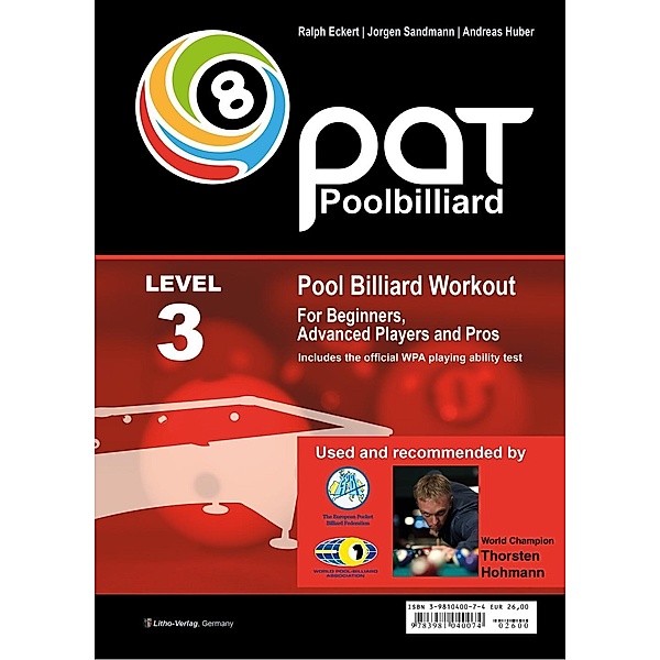 Pool Billiard Workout PAT Level 3, Ralph Eckert, Jorgen Sandmann, Andreas Huber