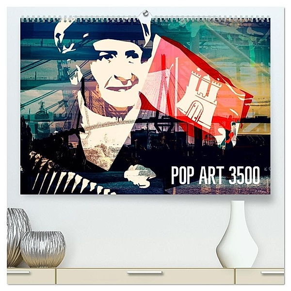 POP ART 3500 (hochwertiger Premium Wandkalender 2024 DIN A2 quer), Kunstdruck in Hochglanz, Mühlbauer-Gardemin