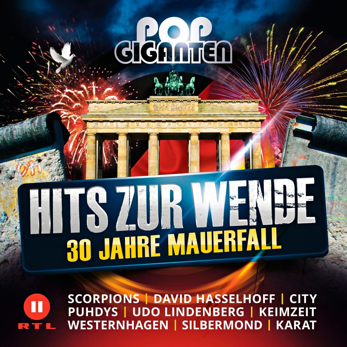 Pop Giganten - Hits zur Wende 30 Jahre Mauerfall 2 CDs von Diverse  Interpreten | Weltbild.de
