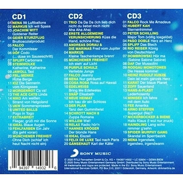 Pop Giganten NDW 3 CDs CD von Diverse Interpreten bei Weltbild.de