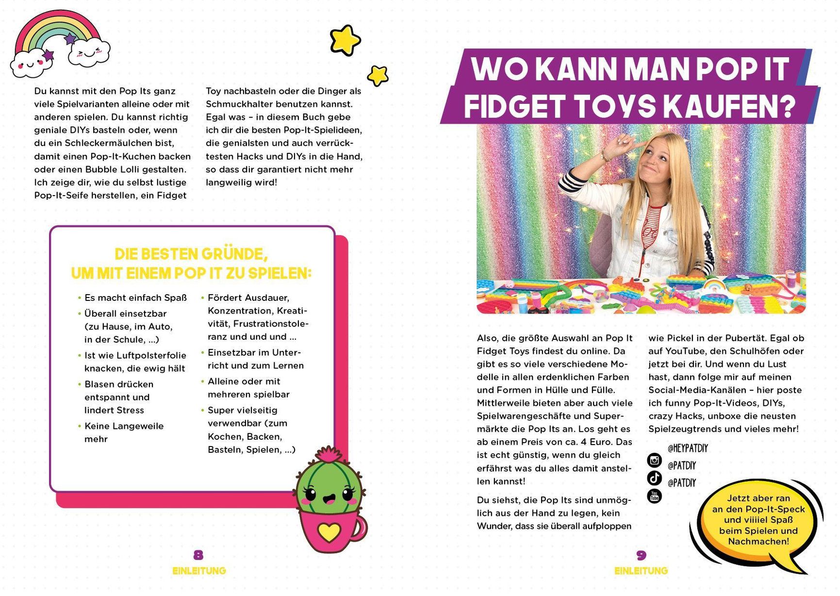 Pop it Fidget Toys - Games, Hacks & more vom YouTube-Kanal Hey PatDIY Buch
