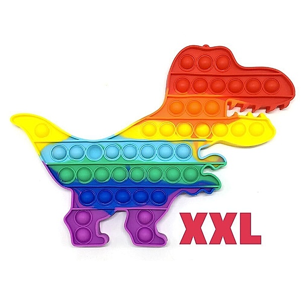 OBILO Pop It! Rainbow Dinosaurier XXL (Kinderspiel)
