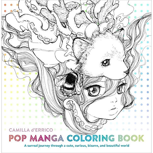 Pop Manga Coloring Book, Camilla D'Errico