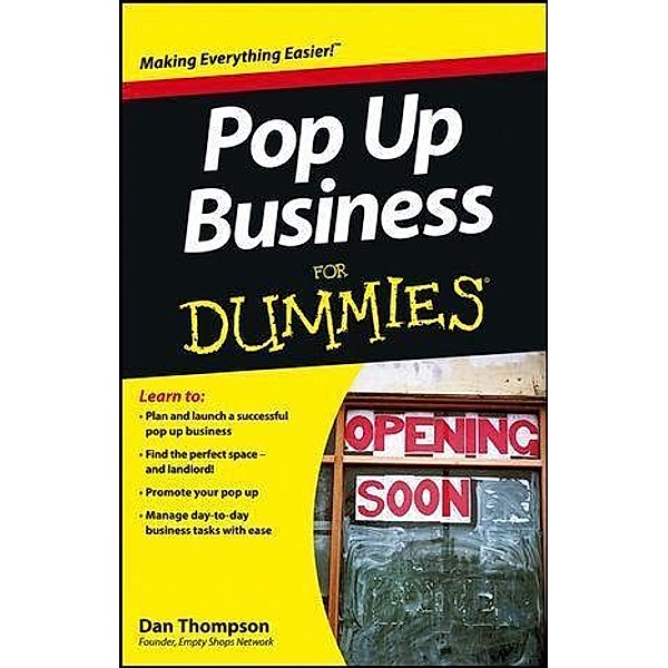 Pop-Up Business For Dummies, Dan Thompson