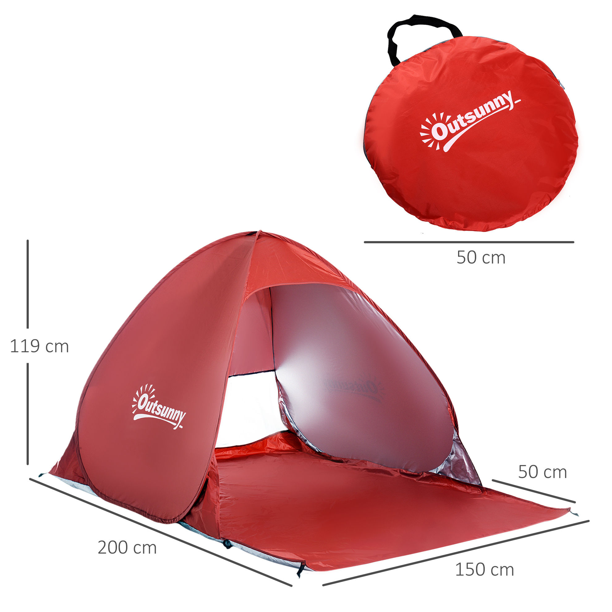 Pop-Up Zelt für 2 Personen Farbe: rot bestellen | Weltbild.de