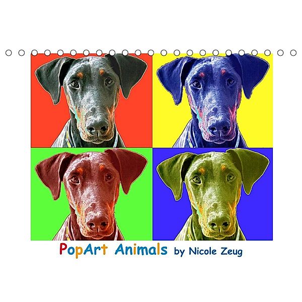 PopArt Animals (Tischkalender 2023 DIN A5 quer), Nicole Zeug
