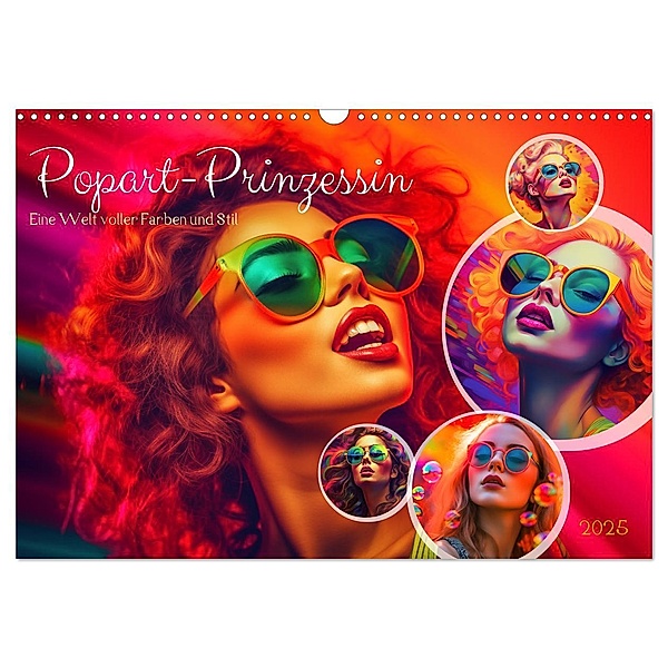 Popart Prinzessin (Wandkalender 2025 DIN A3 quer), CALVENDO Monatskalender, Calvendo, Steffen Gierok-Latniak