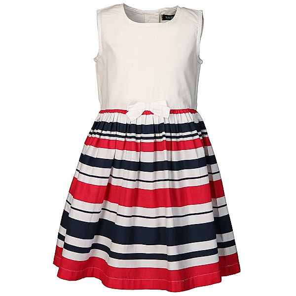 BLUE SEVEN Popeline-Kleid SAILOR gestreift in weiß/rot