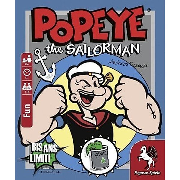Popeye the Sailorman: Bis ans Limit!, Spieldeckelspiel (Spiel)