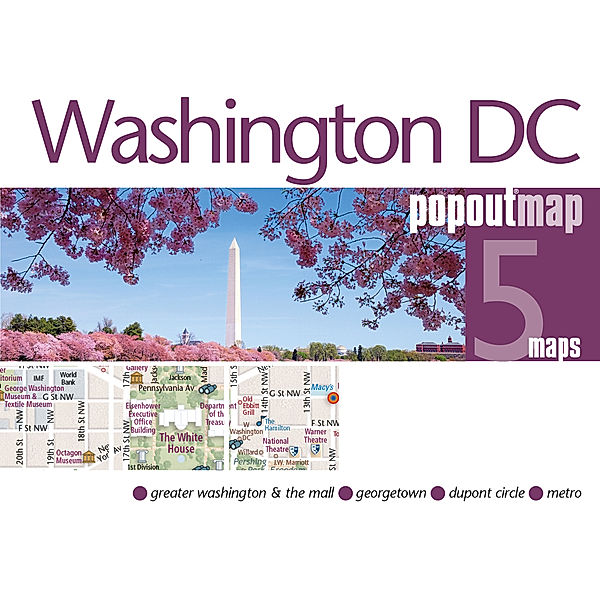 PopOut Maps / Popout Map Washington DC Double