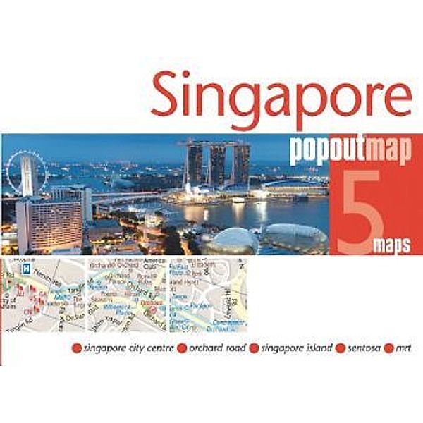 PopOut Maps / Singapore PopOut Map, 5 maps, PopOut Maps
