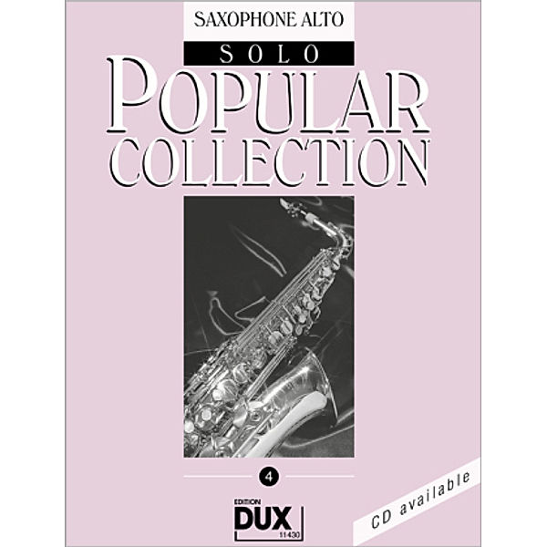 Popular Collection, Saxophone Alto Solo.Vol.4, Arturo Himmer