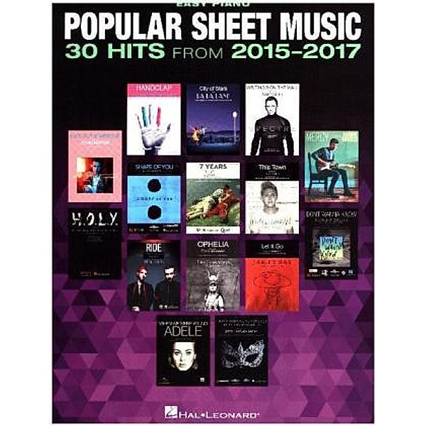 Popular Sheet Music 30 Hits From 2015-2017 -For Easy Piano- (Book)