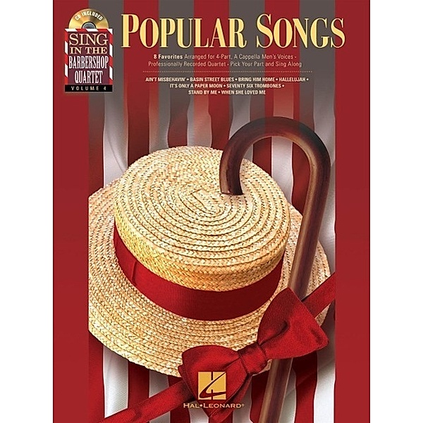 Popular Songs - Sing In The Barbershop Quartet Volume 4 (Book/CD)