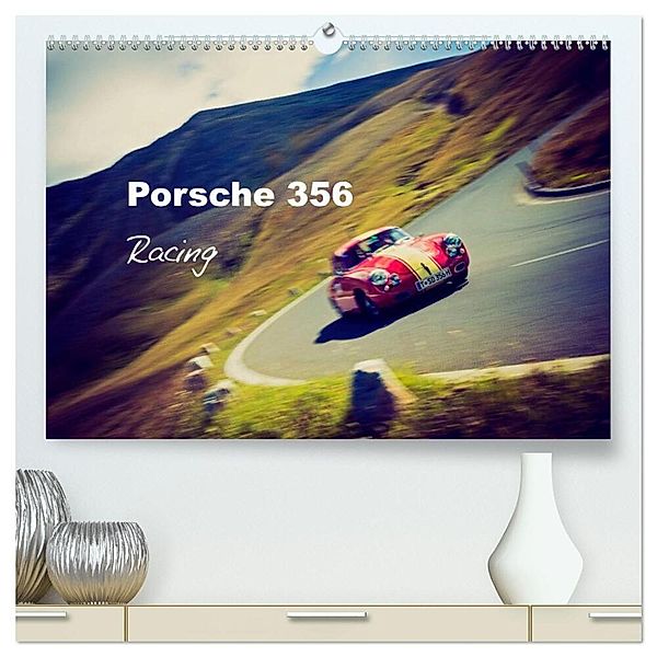Porsche 356 - Racing (hochwertiger Premium Wandkalender 2024 DIN A2 quer), Kunstdruck in Hochglanz, Johann Hinrichs