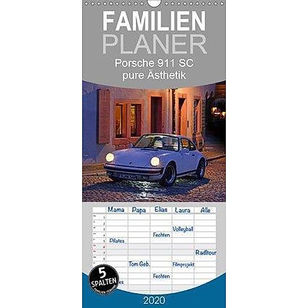 Porsche 911 SC pure Ästhetik - Familienplaner hoch (Wandkalender 2020 , 21 cm x 45 cm, hoch), Ingo Laue