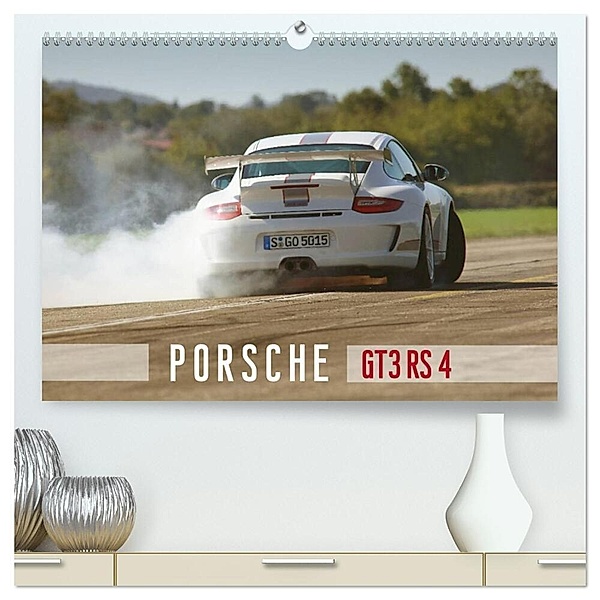 Porsche GT3RS 4,0 (hochwertiger Premium Wandkalender 2024 DIN A2 quer), Kunstdruck in Hochglanz, Stefan Bau