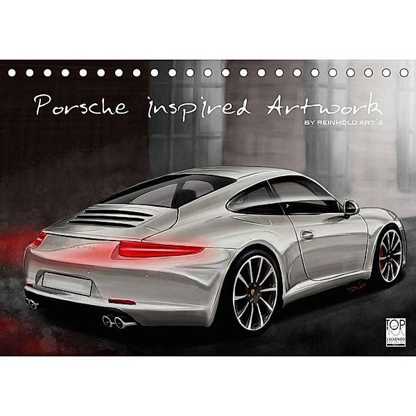 Porsche inspired Artwork by Reinhold Art´s (Tischkalender 2023 DIN A5 quer), Reinhold Autodisegno