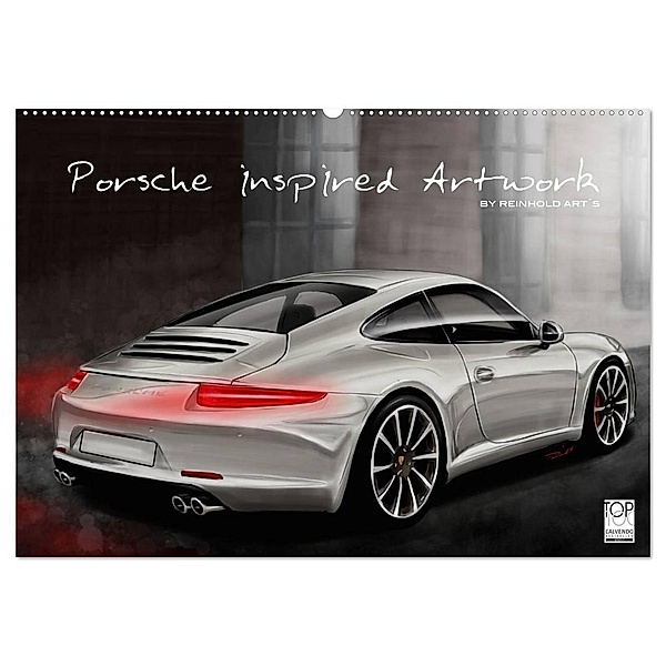 Porsche inspired Artwork by Reinhold Art´s (Wandkalender 2024 DIN A2 quer), CALVENDO Monatskalender, Reinhold Autodisegno
