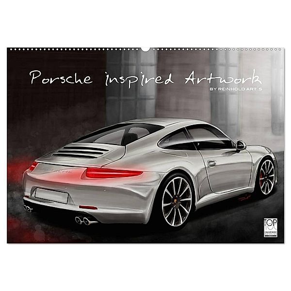 Porsche inspired Artwork by Reinhold Art´s (Wandkalender 2025 DIN A2 quer), CALVENDO Monatskalender, Calvendo, Reinhold Autodisegno