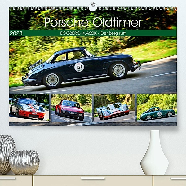 Porsche Oldtimer - EGGBERG KLASSIK - Der Berg ruft (Premium, hochwertiger DIN A2 Wandkalender 2023, Kunstdruck in Hochgl, Ingo Laue