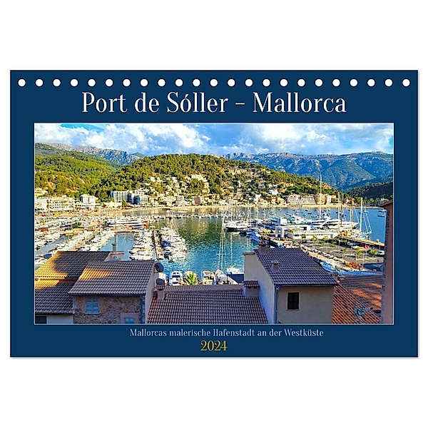 Port de Sóller - Mallorca (Tischkalender 2024 DIN A5 quer), CALVENDO Monatskalender, Piera Marlena Büchler