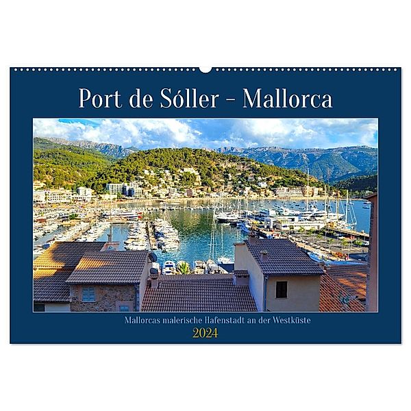 Port de Sóller - Mallorca (Wandkalender 2024 DIN A2 quer), CALVENDO Monatskalender, Piera Marlena Büchler