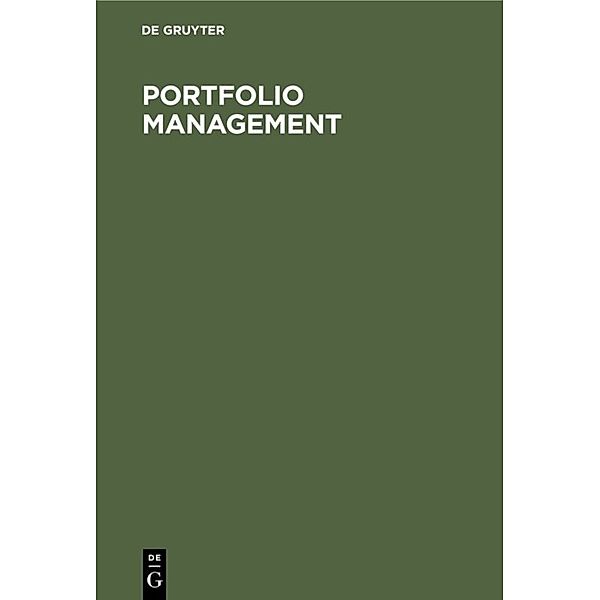 Portfolio Management, Klaus H. Dunst