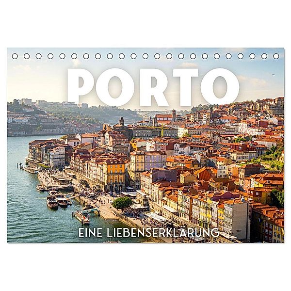 Porto - Eine Liebeserklärung (Tischkalender 2025 DIN A5 quer), CALVENDO Monatskalender, Calvendo, SF