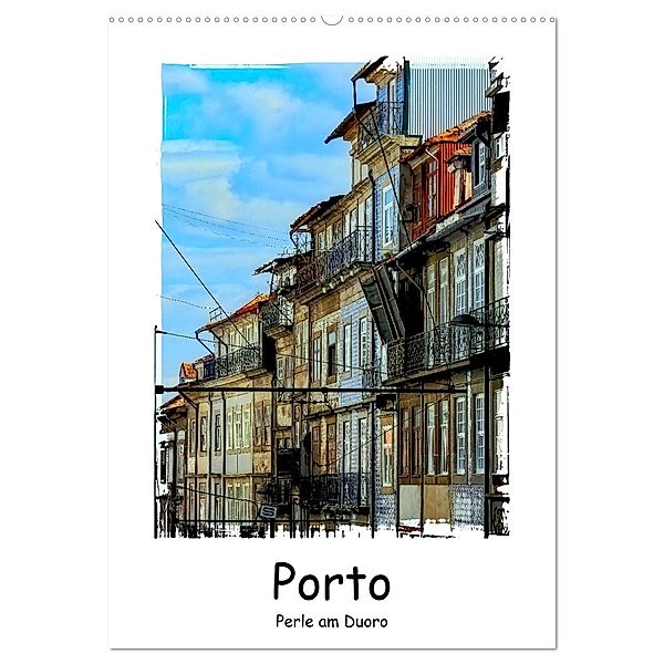 Porto Perle am Douro (Wandkalender 2025 DIN A2 hoch), CALVENDO Monatskalender, Calvendo, Gabi Hampe