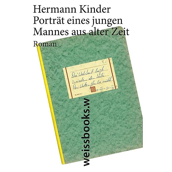 Portrait eines jungen Mannes aus alter Zeit, Hermann Kinder