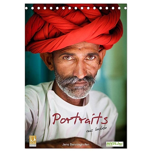 Portraits aus Indien (Tischkalender 2024 DIN A5 hoch), CALVENDO Monatskalender, Jens Benninghofen