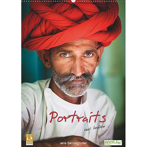 Portraits aus Indien (Wandkalender 2019 DIN A2 hoch), Jens Benninghofen