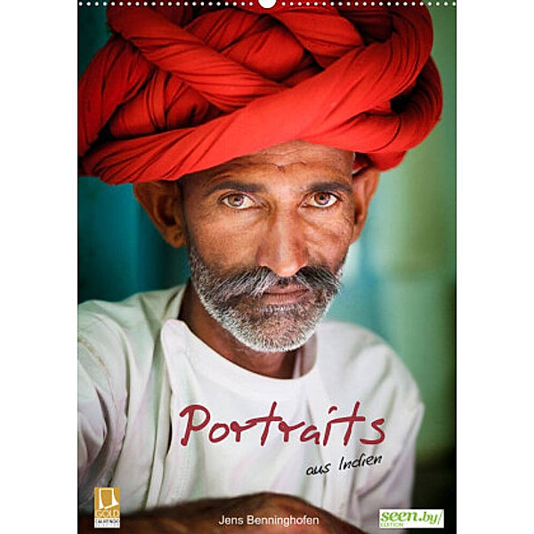 Portraits aus Indien (Wandkalender 2022 DIN A2 hoch), Jens Benninghofen
