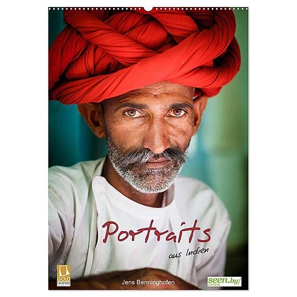 Portraits aus Indien (Wandkalender 2024 DIN A2 hoch), CALVENDO Monatskalender, Jens Benninghofen