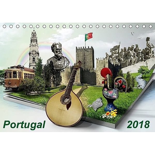 Portugal 2018 (Tischkalender 2018 DIN A5 quer) Dieser erfolgreiche Kalender wurde dieses Jahr mit gleichen Bildern und a, Atlantismedia