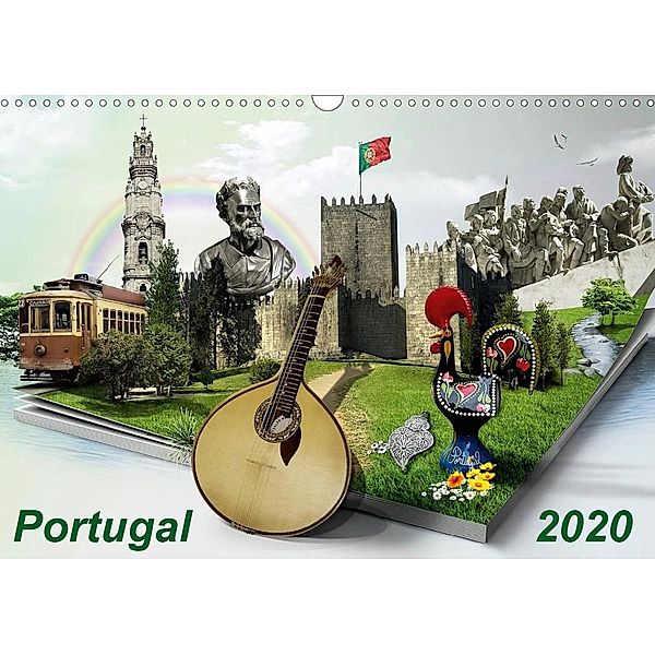 Portugal 2020 (Wandkalender 2020 DIN A3 quer)