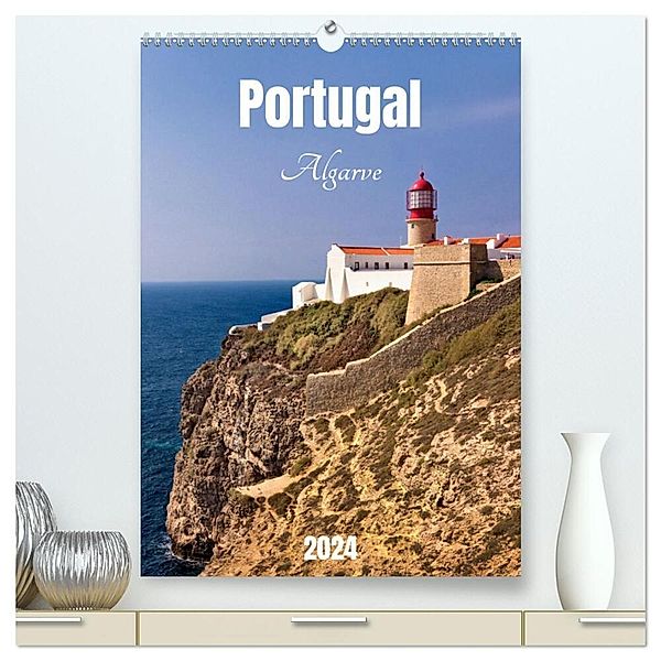 Portugal. Algarve (hochwertiger Premium Wandkalender 2024 DIN A2 hoch), Kunstdruck in Hochglanz, Klaus Kolfenbach