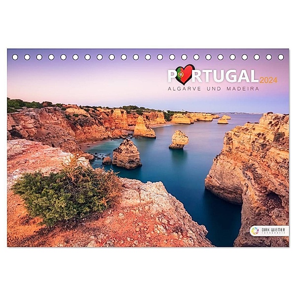 Portugal - Algarve und Madeira (Tischkalender 2024 DIN A5 quer), CALVENDO Monatskalender, Dirk Wiemer