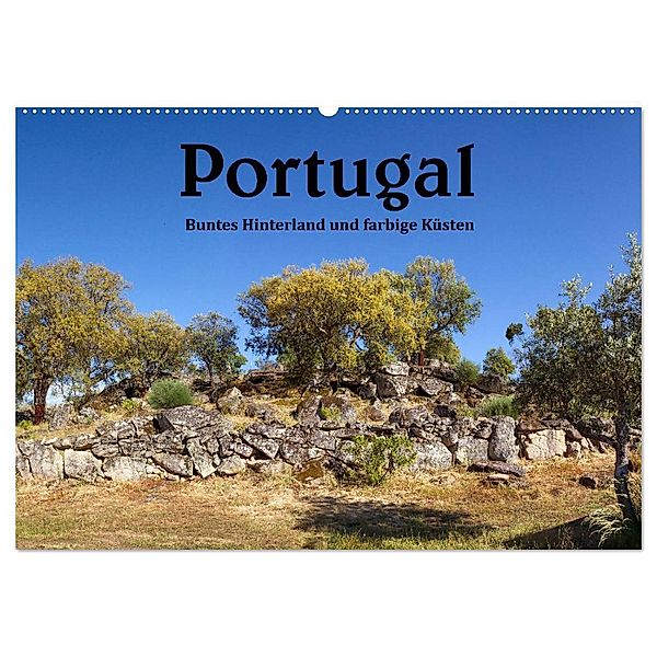 Portugal Buntes Hinterland und farbige Küsten (Wandkalender 2024 DIN A2 quer), CALVENDO Monatskalender, Ursula Salzmann