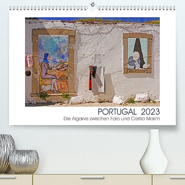Portugal. Die Algarve zwischen Faro und Castro Marim (Premium, hochwertiger DIN A2 Wandkalender 2023, Kunstdruck in Hoch, Lucy M. Laube