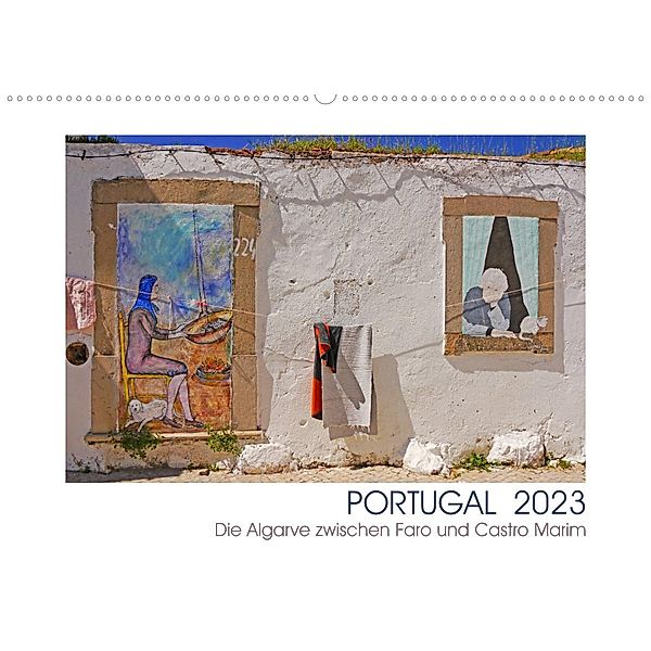 Portugal. Die Algarve zwischen Faro und Castro Marim (Wandkalender 2023 DIN A2 quer), Lucy M. Laube