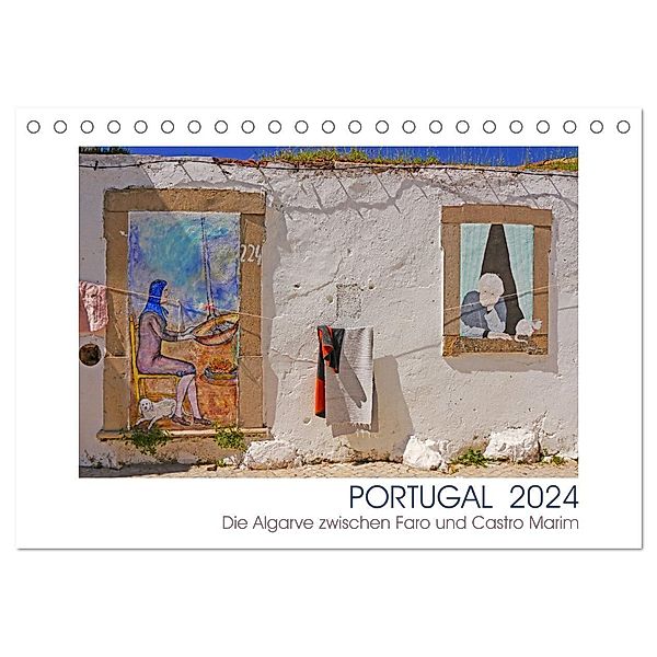 Portugal. Die Algarve zwischen Faro und Castro Marim (Tischkalender 2024 DIN A5 quer), CALVENDO Monatskalender, Lucy M. Laube